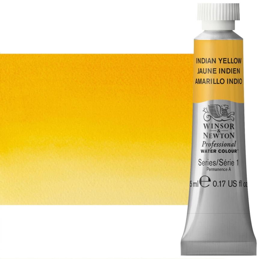 Winsor & Newton Professional Watercolor - Indian Yellow, 5ml Tube