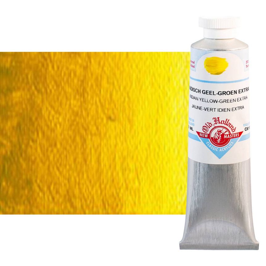 Old Holland New Masters Classic Acrylic Colors Indian Yellow Green Extra 60 ml