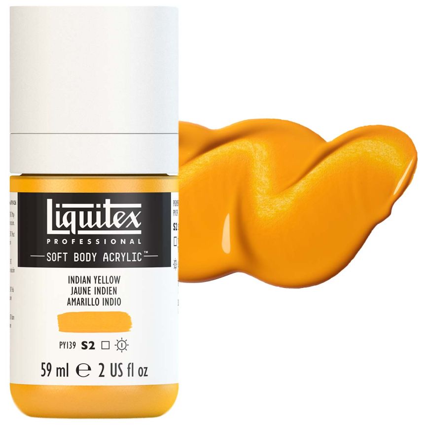Liquitex Professional Soft Body Acrylic - Indian Yellow, 2oz Bottle