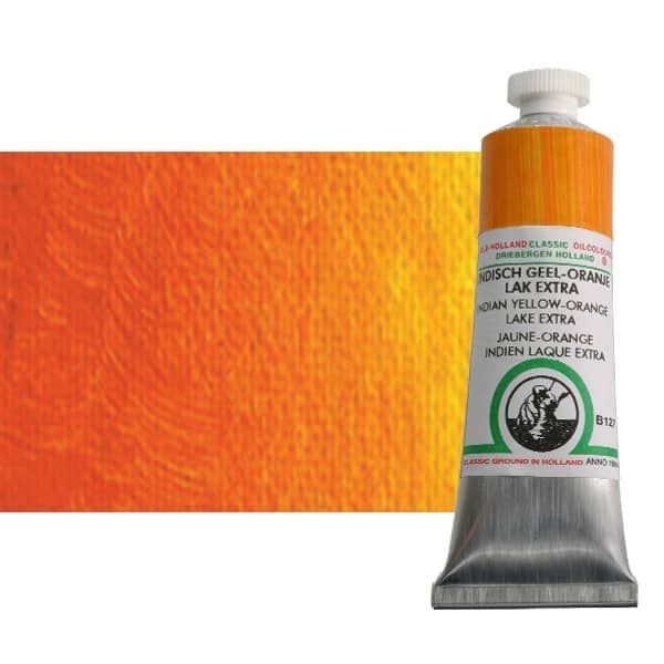 Old Holland Oil Color - Indian Yellow Orange Lake Extra, 40ml Tube