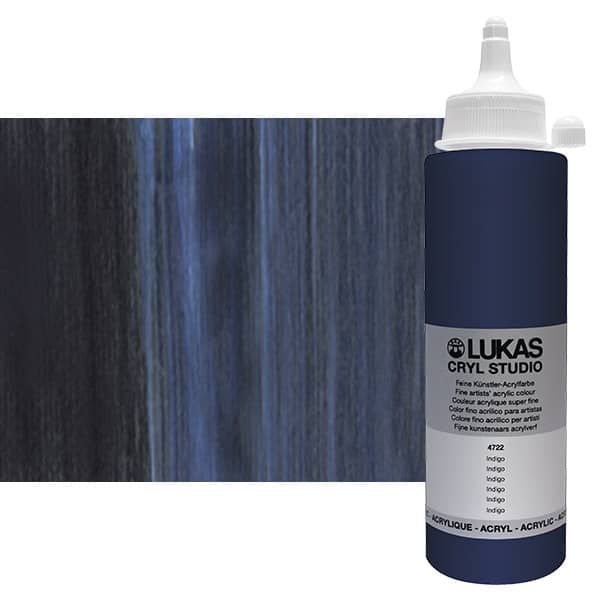 Cryl Studio Acrylic Paint - Indigo, 250ml Bottle
