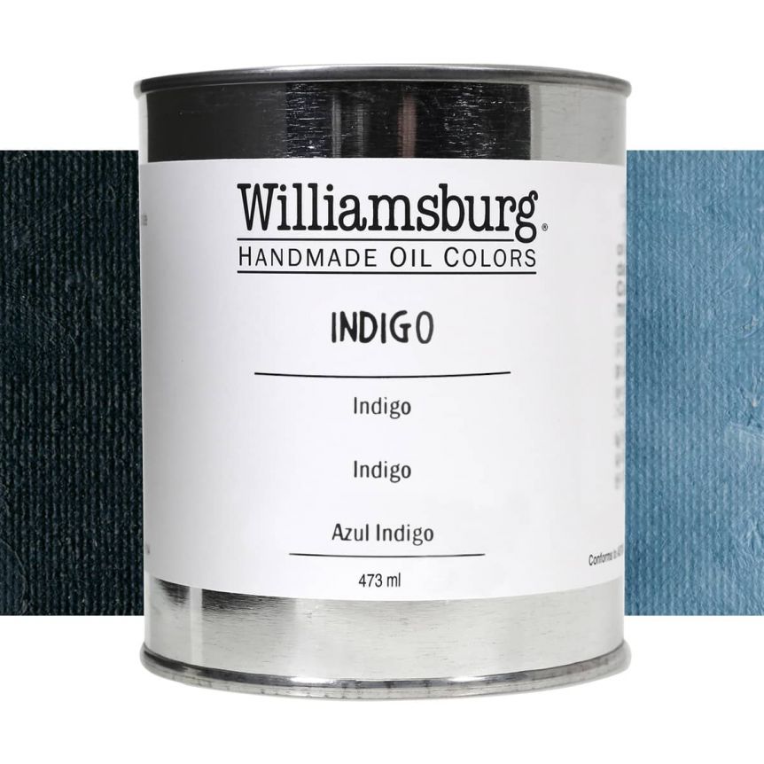Williamsburg Handmade Oil Paint - Indigo, 473ml
