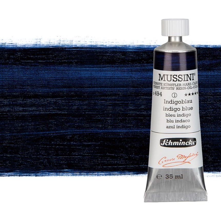 Schmincke Mussini Oil Color 35 ml Tube Indigo Blue