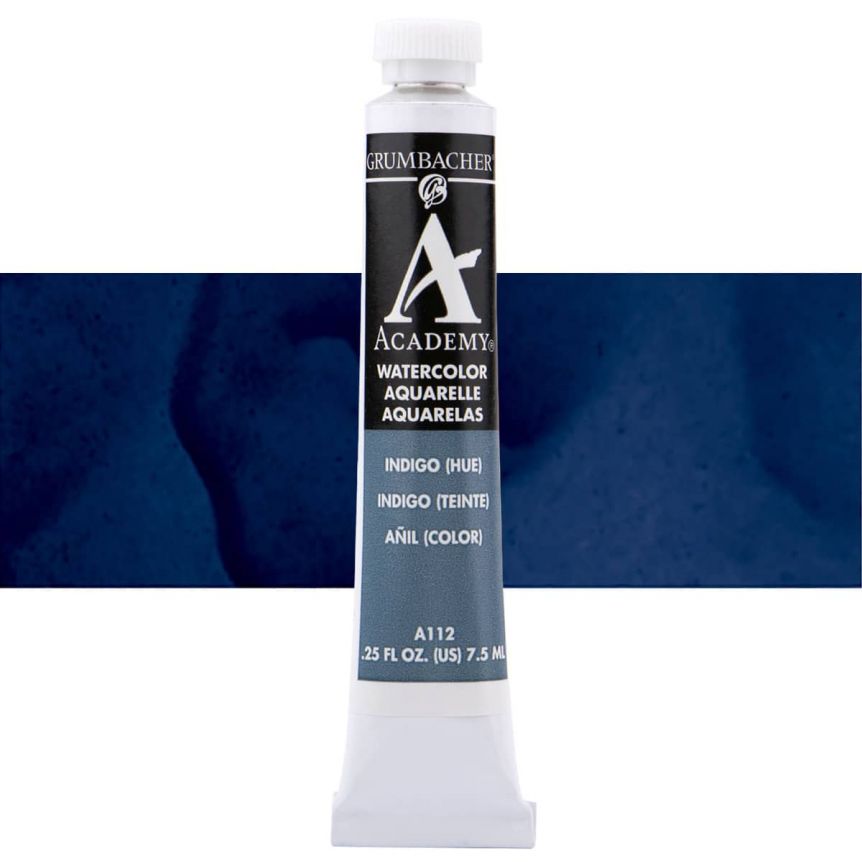 Grumbacher Indigo Hue Academy Watercolor 7.5 ml Tube