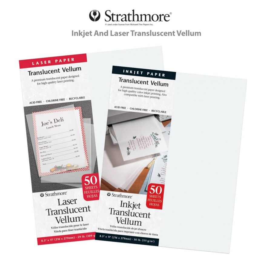 Strathmore Inkjet and Laser Transluscent Vellum