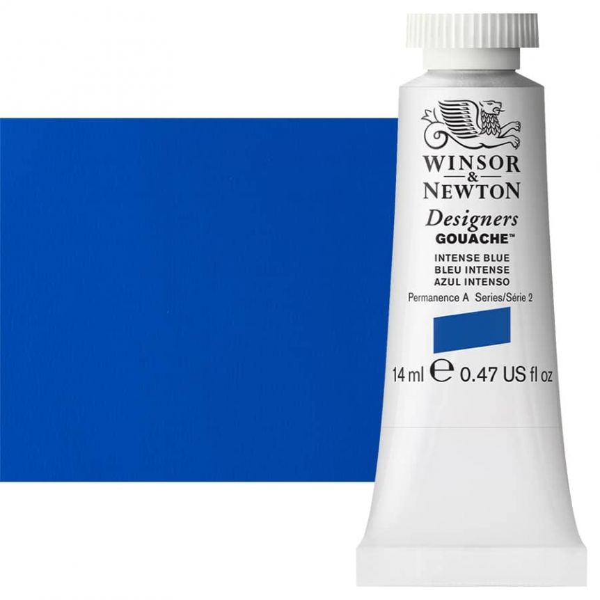 Winsor & Newton Designers Gouache 14ml Tube - Intense Blue