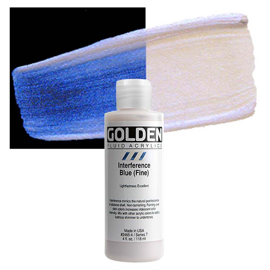 GOLDEN Fluid Acrylics Interference Blue (Fine), 4oz