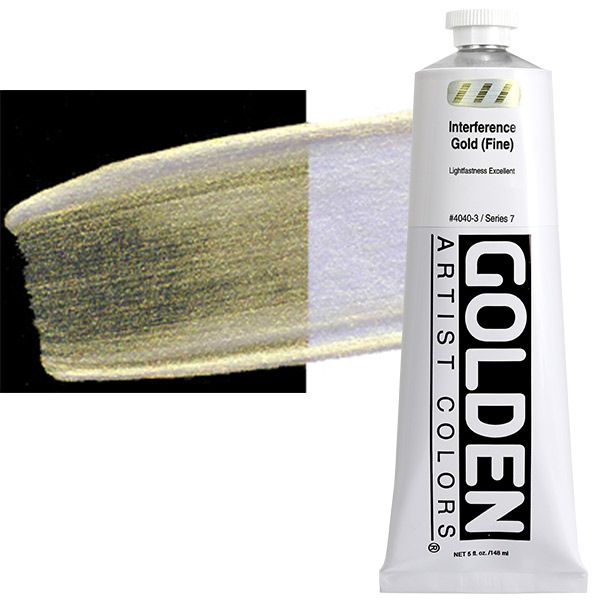 GOLDEN Heavy Body Acrylic 5 oz Tube - Interference Gold