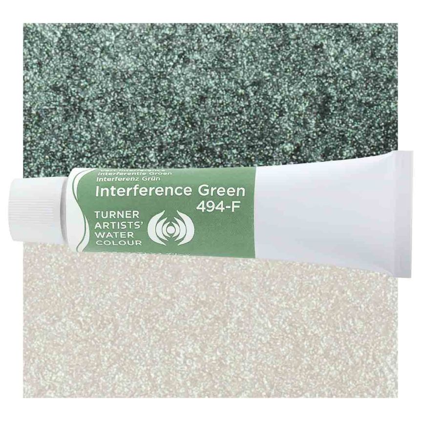 Turner Professional Watercolor - Interference Green, 15ml Tube