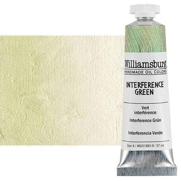 Williamsburg Handmade Oil Paint - Interference Green, 37ml Tube