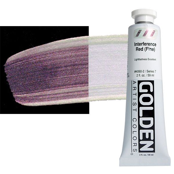 GOLDEN Heavy Body Acrylic 2 oz Tube - Interference Red