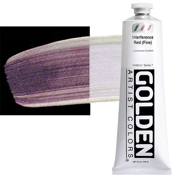 GOLDEN Heavy Body Acrylic 5 oz Tube - Interference Red