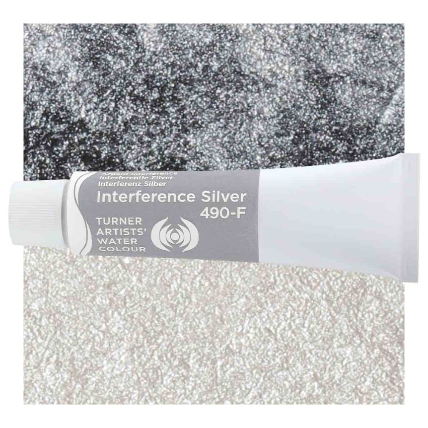 Turner Professional Watercolor - Interference Silver, 15ml Tube