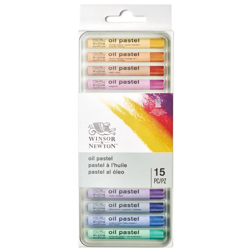 Pentel Oil Pastel Set with Carrying Case, Assorted Colors, 50 Pastels