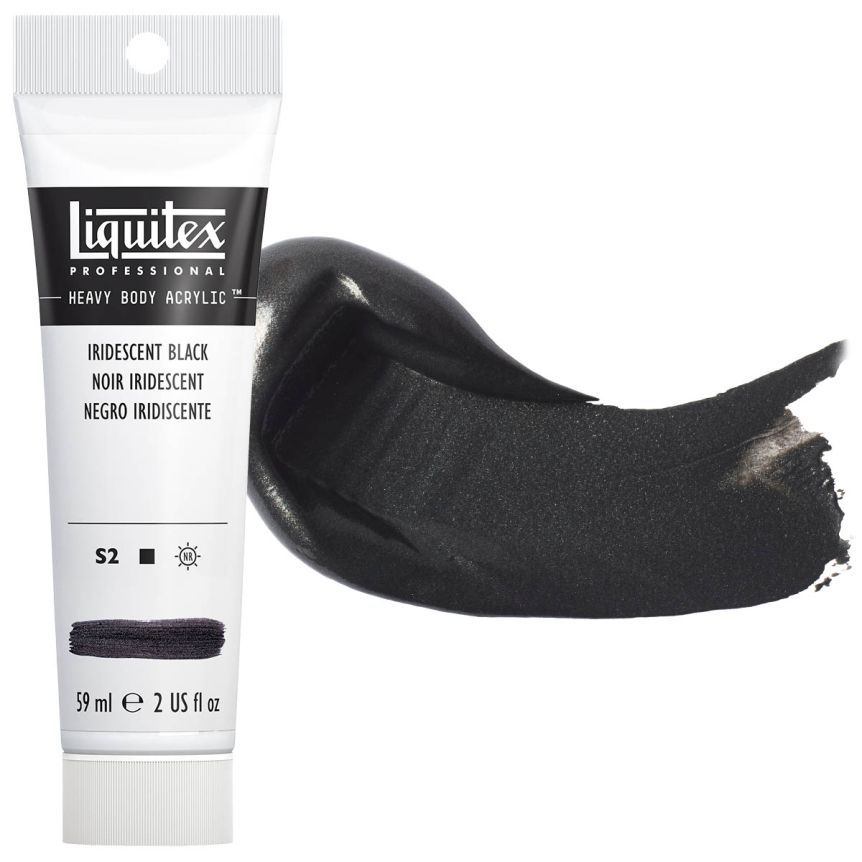 Liquitex Heavy Body Acrylic - Iridescent Black, 2oz Tube