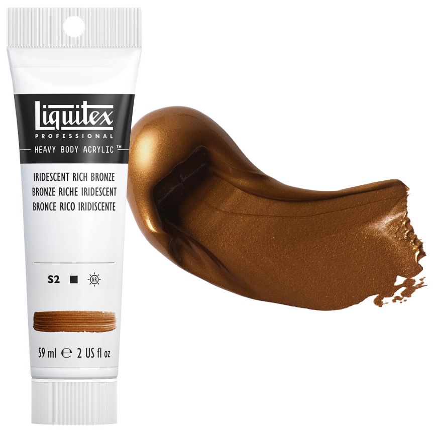 Liquitex Heavy Body Acrylic - Iridescent Rich Bronze, 2oz Tube
