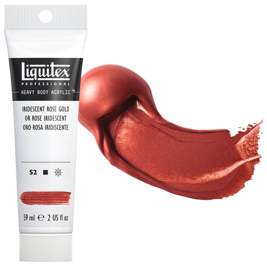 Liquitex Heavy Body Acrylic - Iridescent Rose, 2oz Tube
