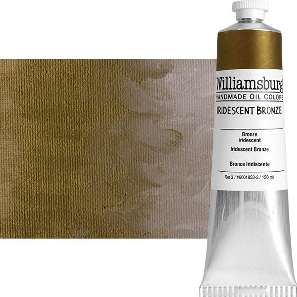 Williamsburg Handmade Oil Paint - Iridescent Bronze, 150ml Tube