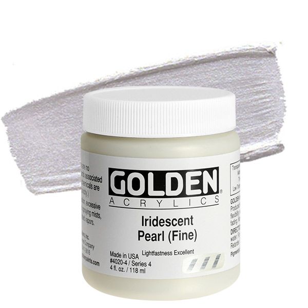 GOLDEN Heavy Body Acrylic 4 oz Jar - Iridescent Pearl
