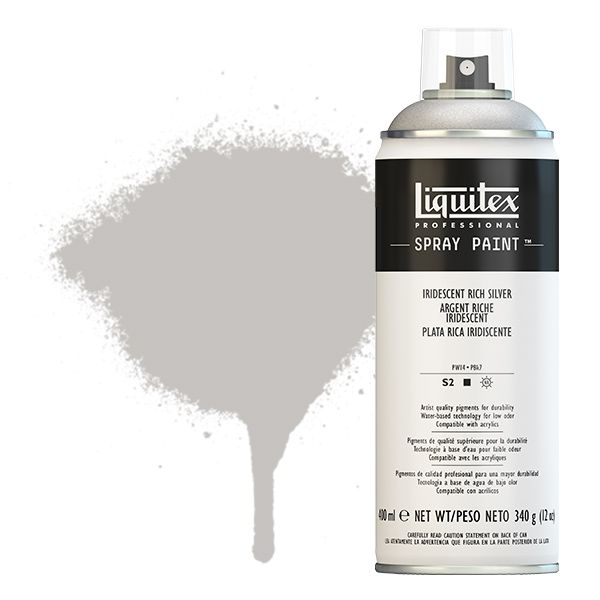 Liquitex Professional Spray Paint - Iridescent Rich Silver, 400 ml can