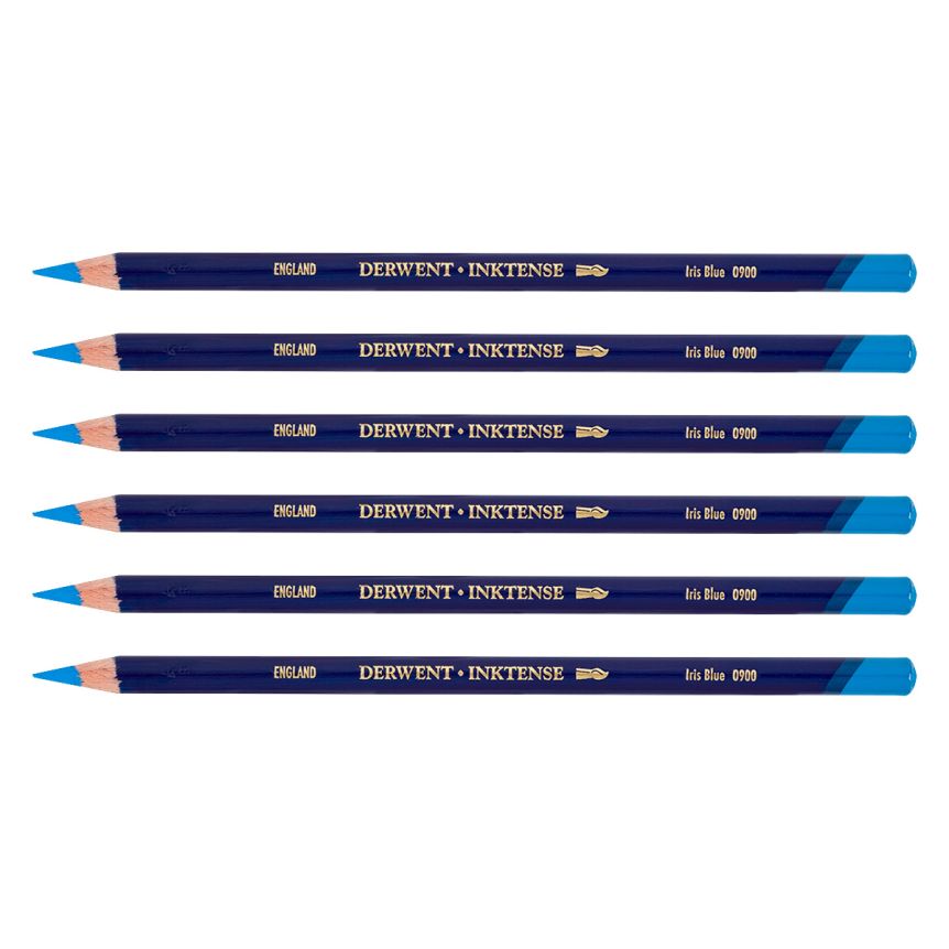 Derwent Inktense Pencil - Iris Blue (Box of 6)