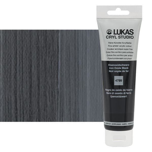 LUKAS CRYL Studio 125 ml Tube - Iron Oxide Black