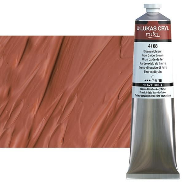 Iron Oxide Brown 200ml LUKAS CRYL Pastos Acrylics