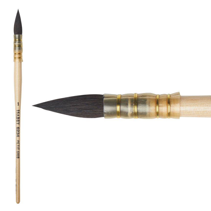 Isabey Brush Series 6234 Siberian Blue Squirrel Quill Mop 1 Jerry's Artarama