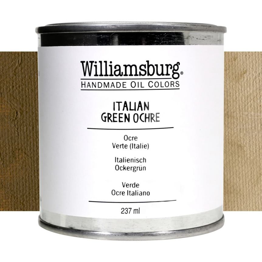 Williamsburg Oil Color 237 ml Can Italian Green Ochre