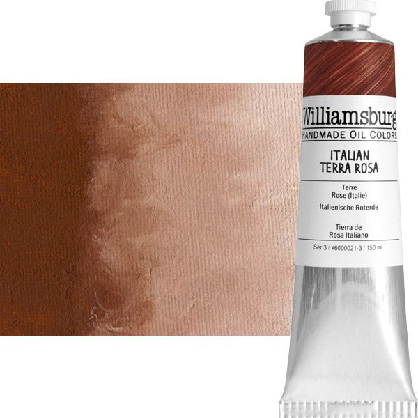 Williamsburg Handmade Oil Paint - Italian Terra Rosa, 150ml Tube