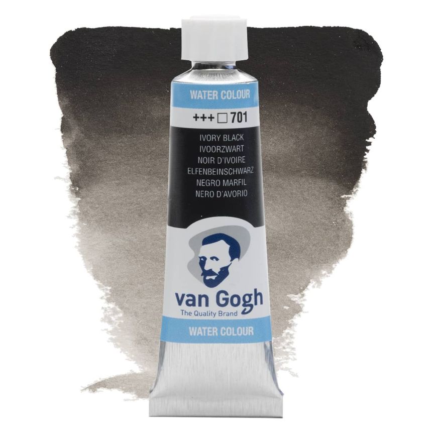 Van Gogh Watercolors - Ivory Black, 10ml Tube
