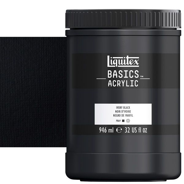 Liquitex Basics Acrylics 32oz Ivory Black