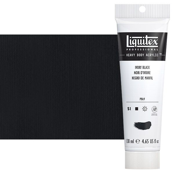 Liquitex Heavy Body Acrylic 4.65oz - Ivory Black
