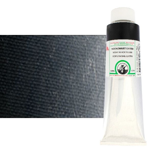 Old Holland Classic Oil Color - Ivory Black Extra, 225ml Tube