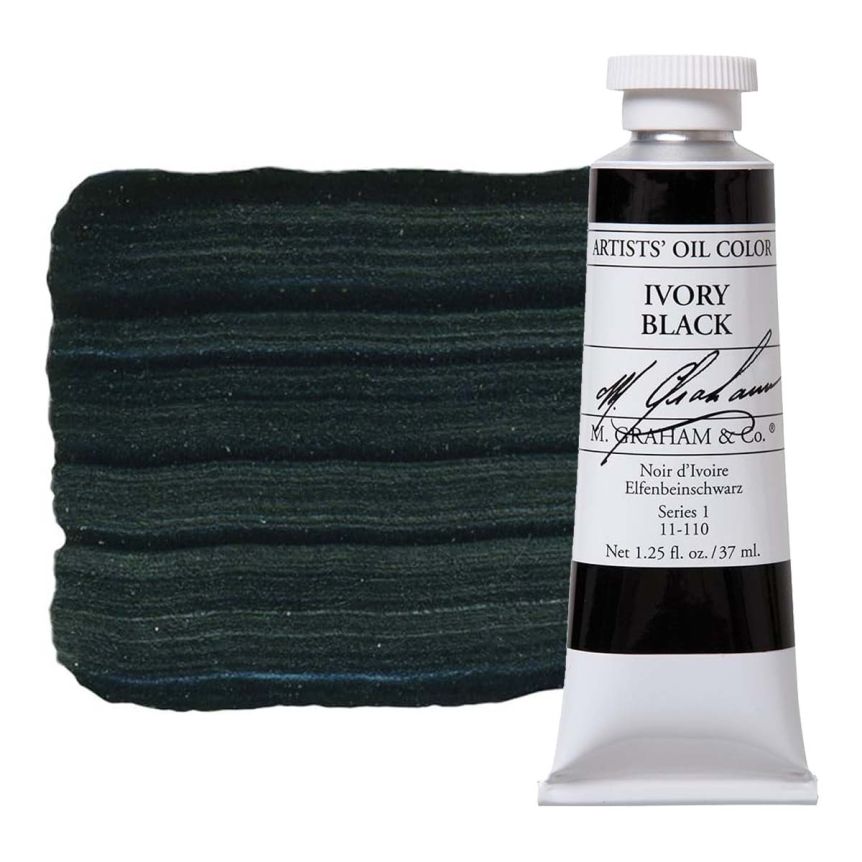 M. Graham Artist Oil Color 37ml - Ivory Black
