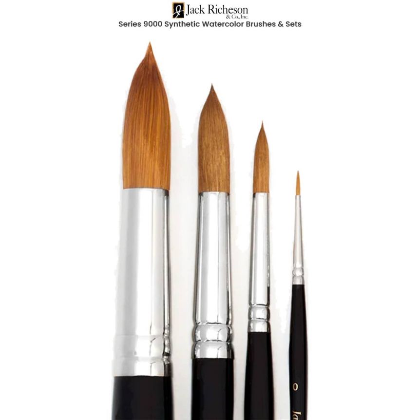Jack Richeson Series 9000 Synthetic Watercolor Brushes & Sets
