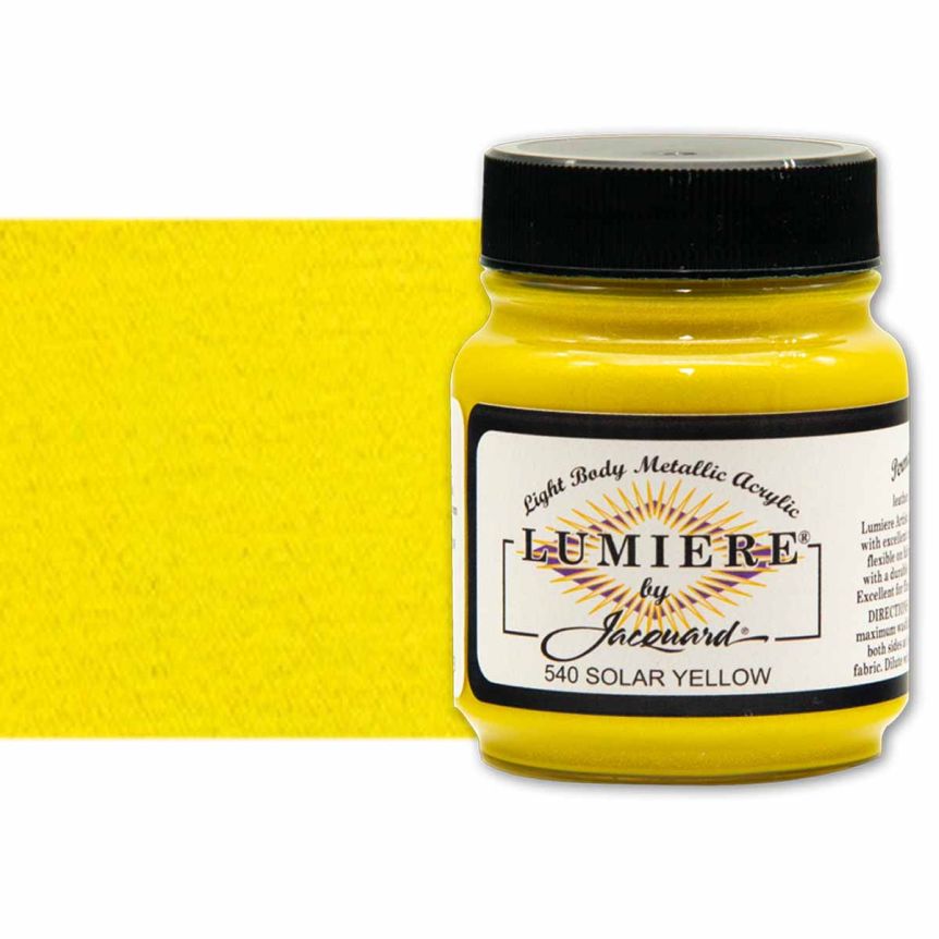 Jacquard Lumiere Fabric Color - Solar Yellow, 2.25oz