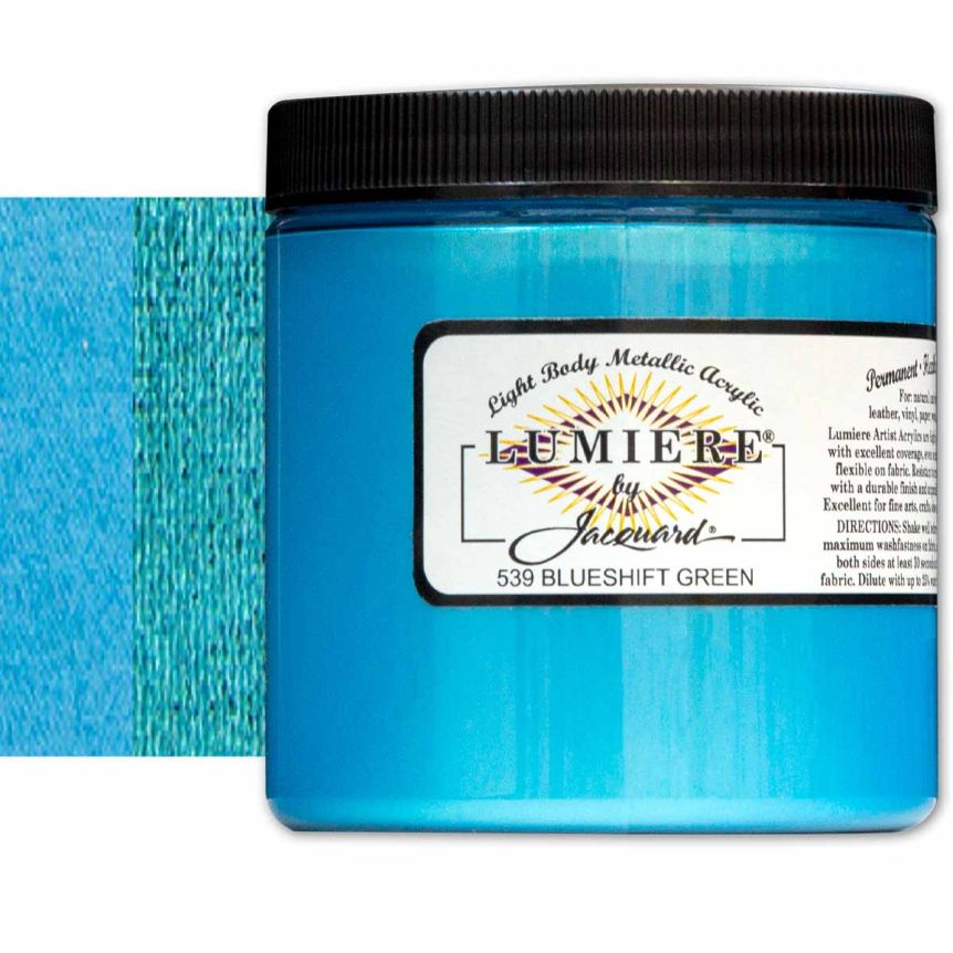 Jacquard Lumiere Fabric Color - Blueshift Green, 8oz