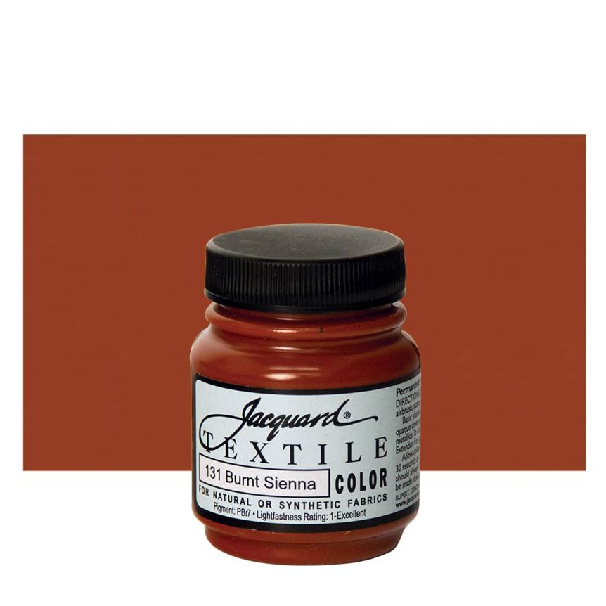 Jacquard Permanent Textile Color 2.25 oz. Jar - Burnt Sienna