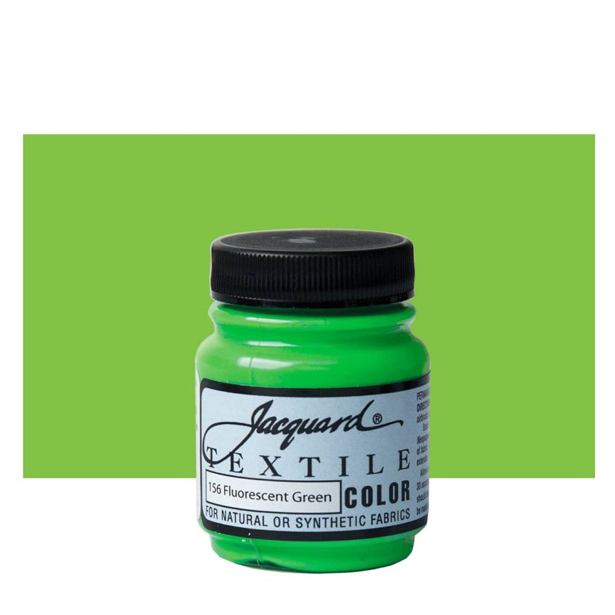 Jacquard Permanent Textile - Fluorescent Green, 2-1/4oz