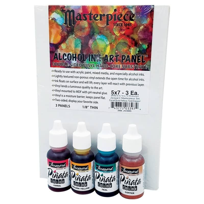  Jacquard Alcohol Ink Set - Pinata Color Exciter Pack - Highly  Saturated - Acid-Free - 9 Assorted Colors Half Ounce