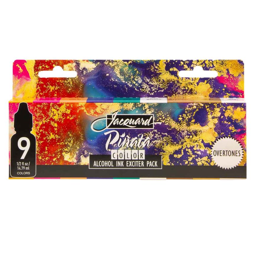 Jacquard Piñata Alcohol Ink Overtones Exciter Pack - 15ml (Set of 9)