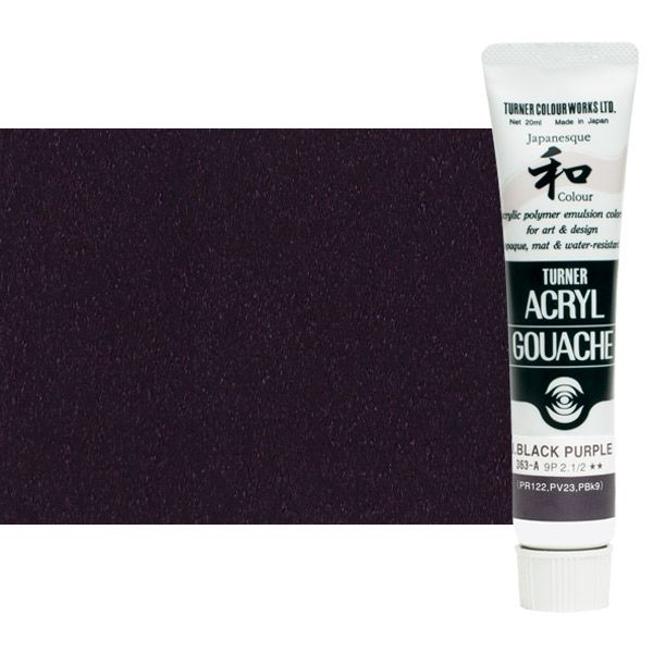 Turner Artist Acryl Gouache - Japanesque Black Purple, 20ml