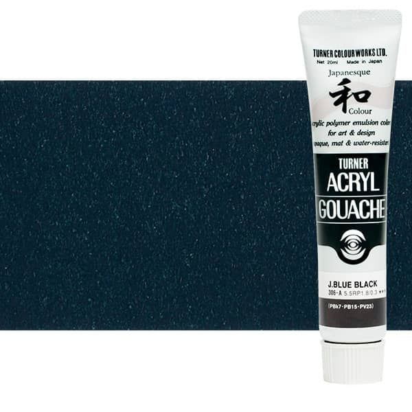 Turner Acryl Gouache Japanesque Blue Black 20ml