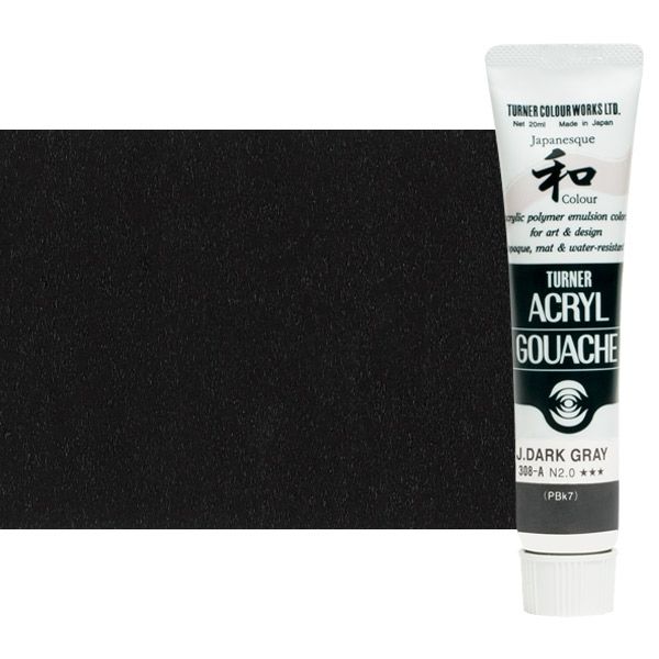 Turner Artist Acryl Gouache - Japanesque Dark Grey, 20ml