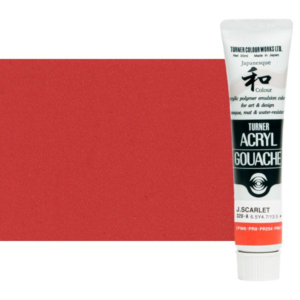 Turner Artist Acryl Gouache - Japanesque Scarlet, 20ml