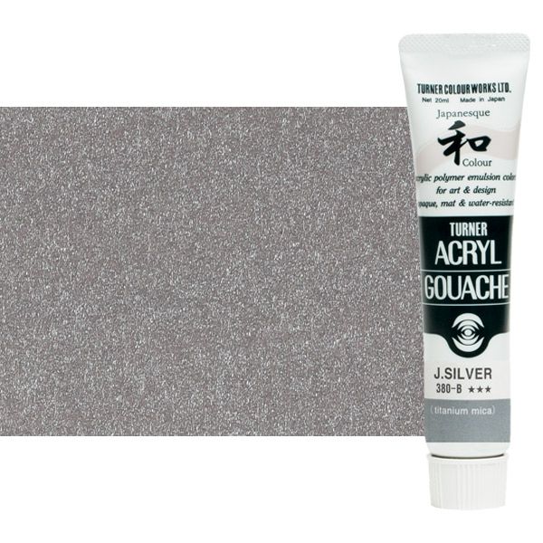 Turner Artist Acryl Gouache - Japanesque Silver (Metallic), 20ml