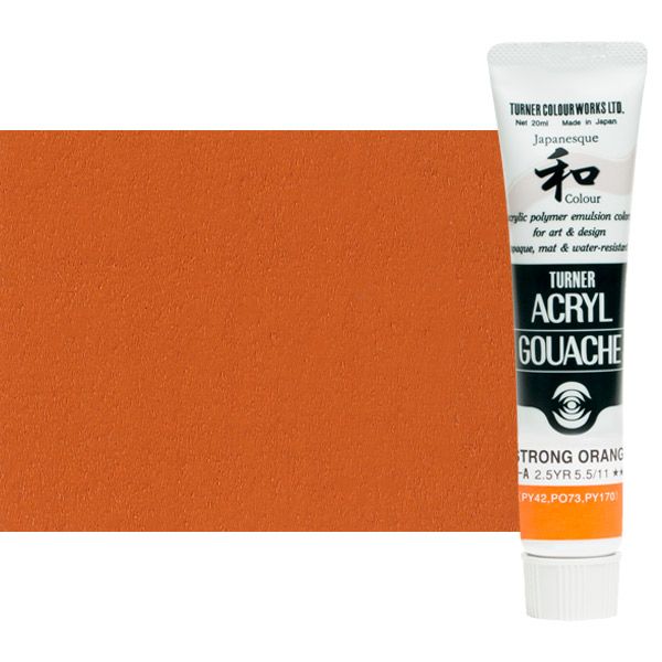 Turner Artist Acryl Gouache - Japanesque Strong Orange, 20ml