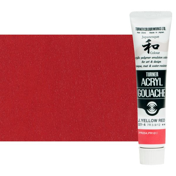 Turner Artist Acryl Gouache - Japanesque Yellow Red, 20ml