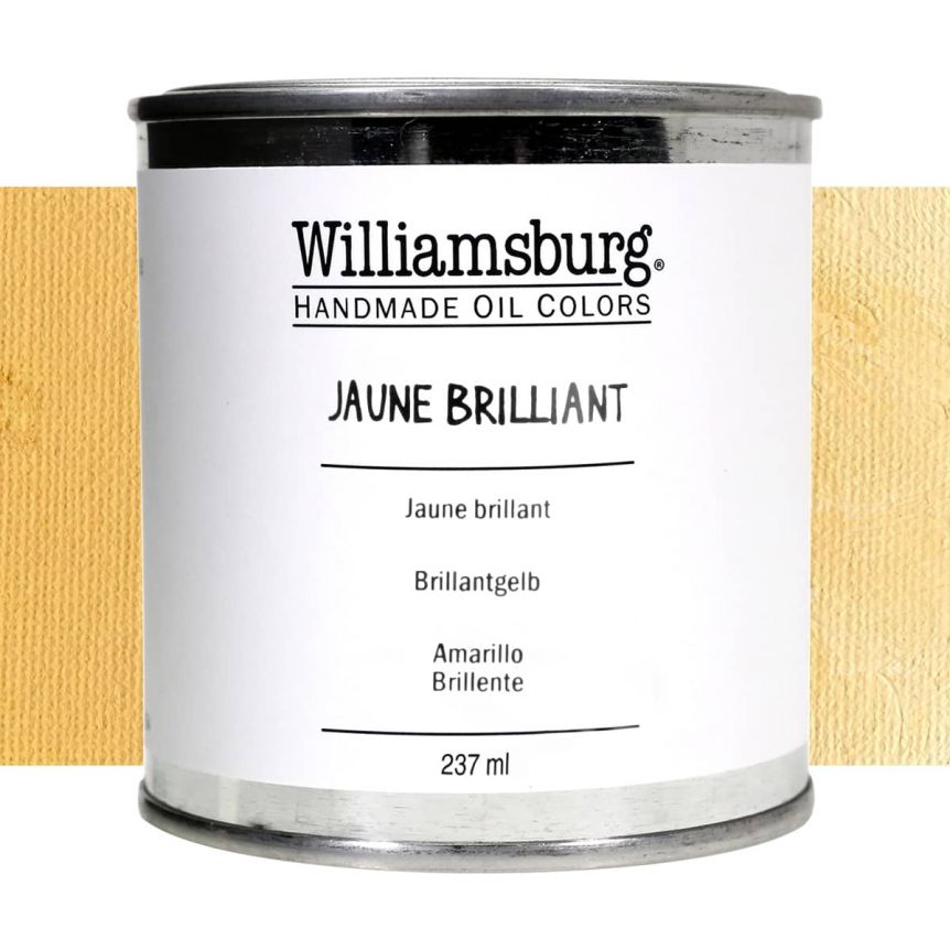 Williamsburg Handmade Oil Paint - Jaune Brilliant, 237ml